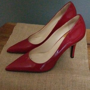 Red patent Cole Haan w/Nike Air pumps size 8.5